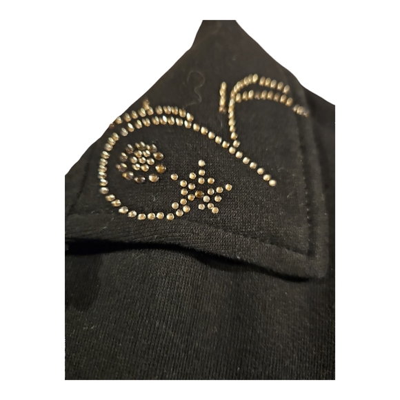 Uniqued Fashions Blinged out  Black Vest - Picture 7 of 10